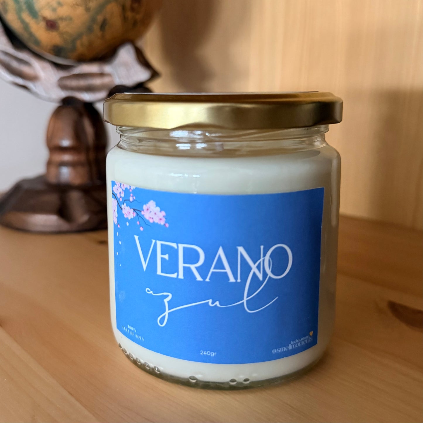 Vela Aromática 'Verano Azul' | Bambú, Flor de cerezo, Orquídea, Notas marinas
