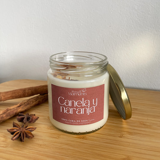 Vela aromática de CANELA Y NARANJA