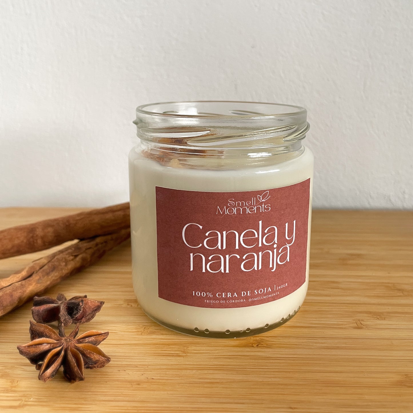Vela aromática de CANELA Y NARANJA