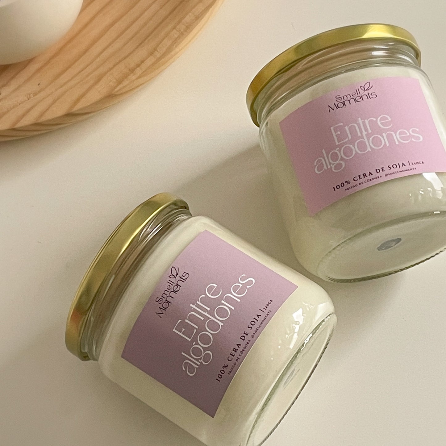 Vela aroma ropa limpia ‘Entre Algodones’ | Artesanal y natural