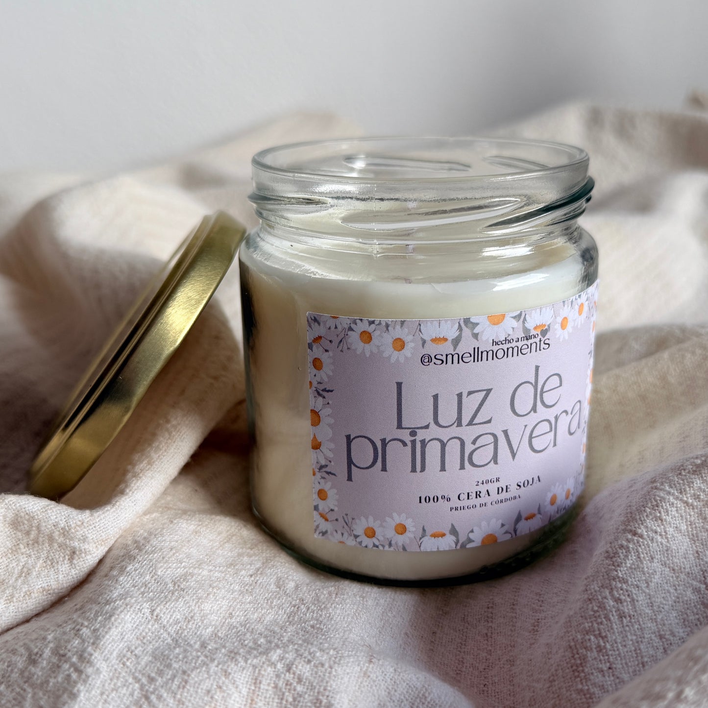 Vela ‘Luz de Primavera’ | Aroma Lino Blanco
