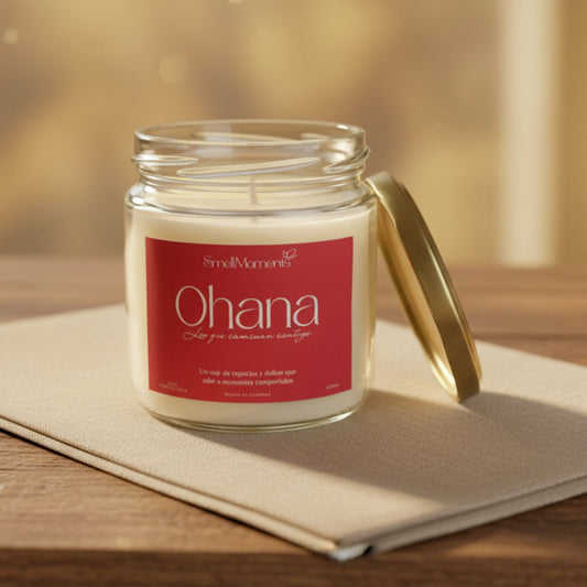 Vela Aromática Ohana-Dulce y especiada, hecha a mano | Smellmoments