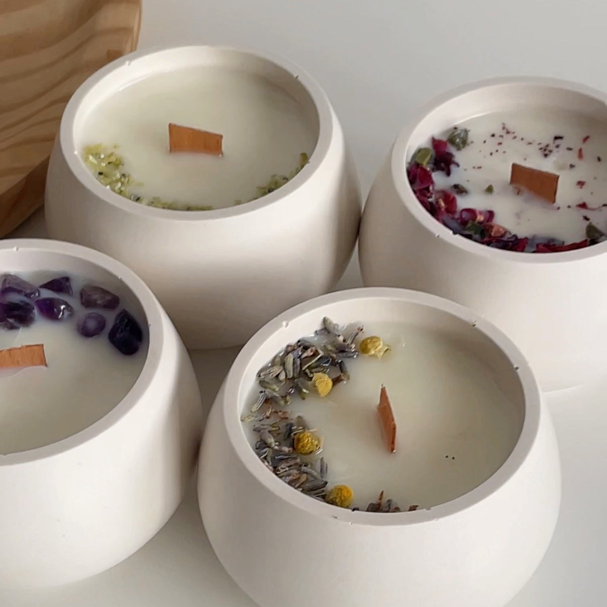 Velas Premium | Recipiente de Resina Ecológica