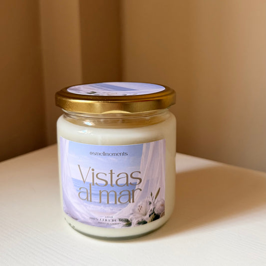 Vela Aromática 'Vistas al Mar' | Artesanal · Cera de Soja