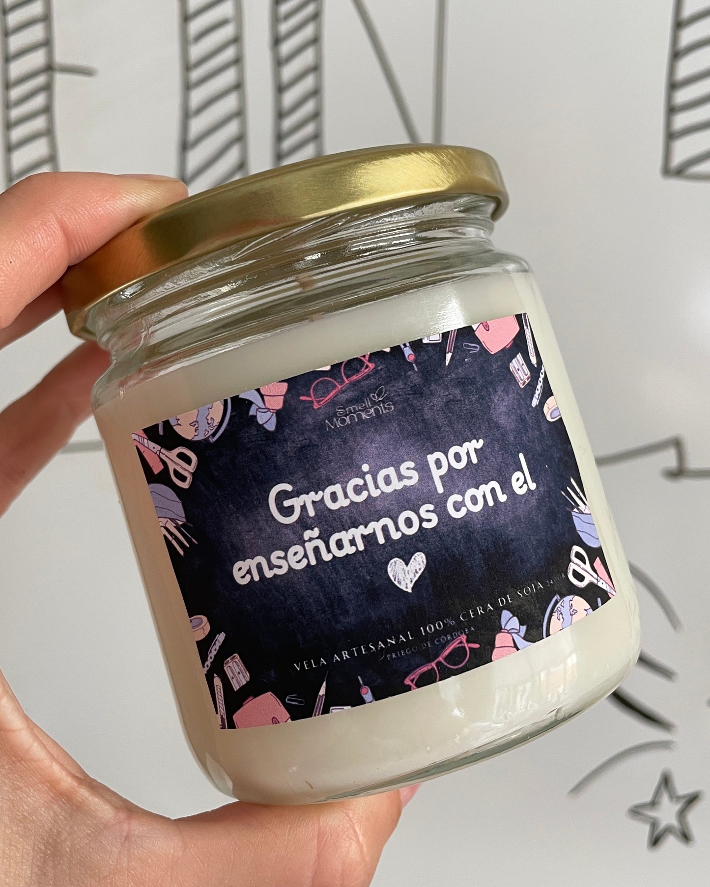 Vela Aromática Personalizada I Regalo Profes