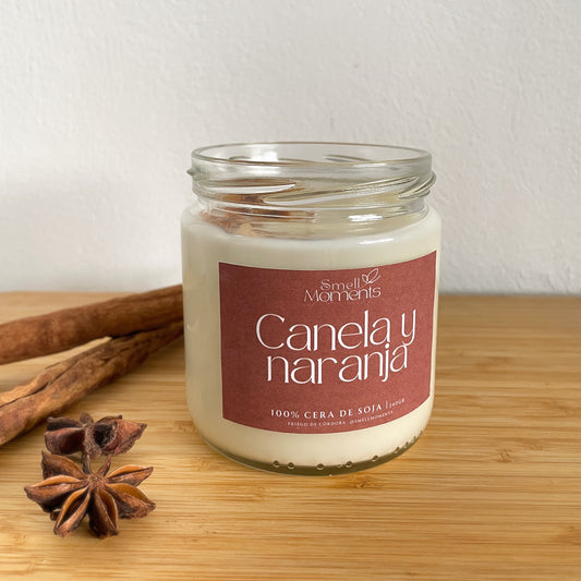 Vela aromática de CANELA Y NARANJA