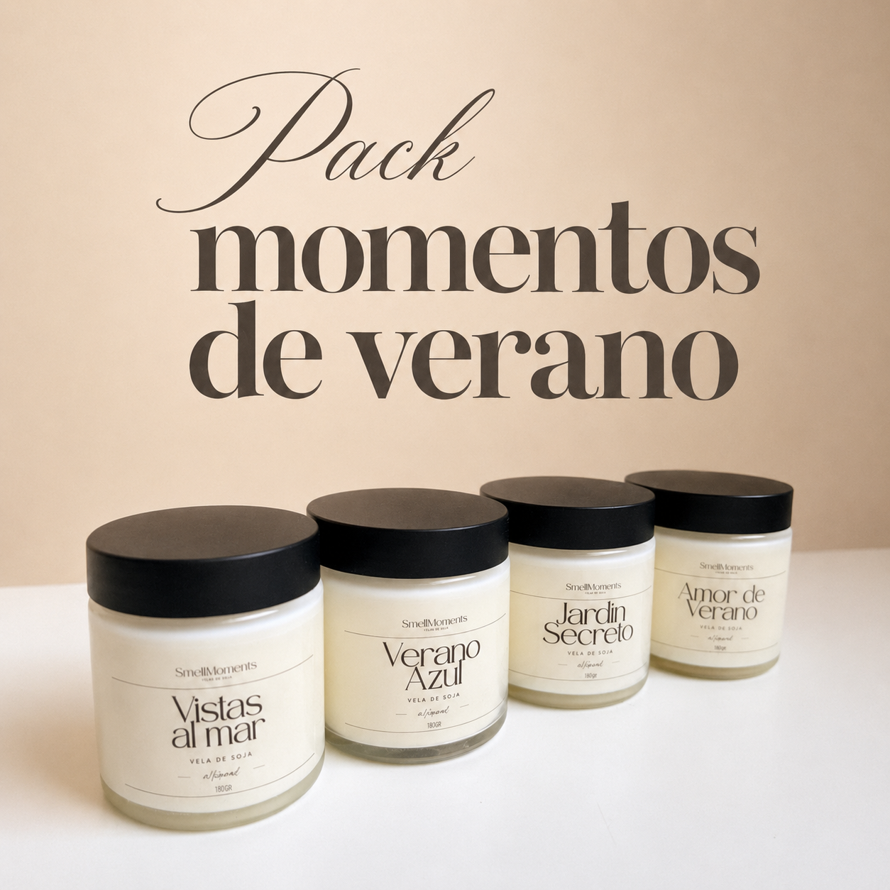 Pack Momentos de Verano | Velas Aromáticas Cera de Soja